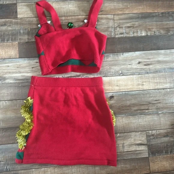 Women’s size extra small two-piece Christmas sweater dress - Picture 4 of 4